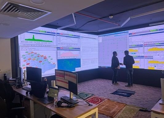 Control room video wall