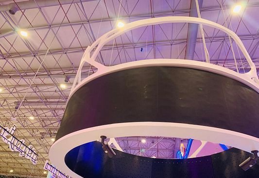 Circular LED ring screen installation